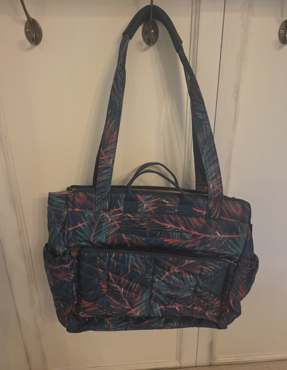 Lug Quilted Navy Tropical Multi Soprano